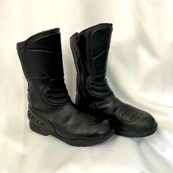VTG AlpineStar Stage GTX black leather motorcycle boots sz 43 (EUR) ALPINESTARS LA STRADA BLACK LEATHER MOTORCYCLES RIDING BOOTS  main image 4